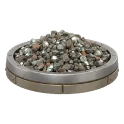 Platinoid gravel, from the seam
